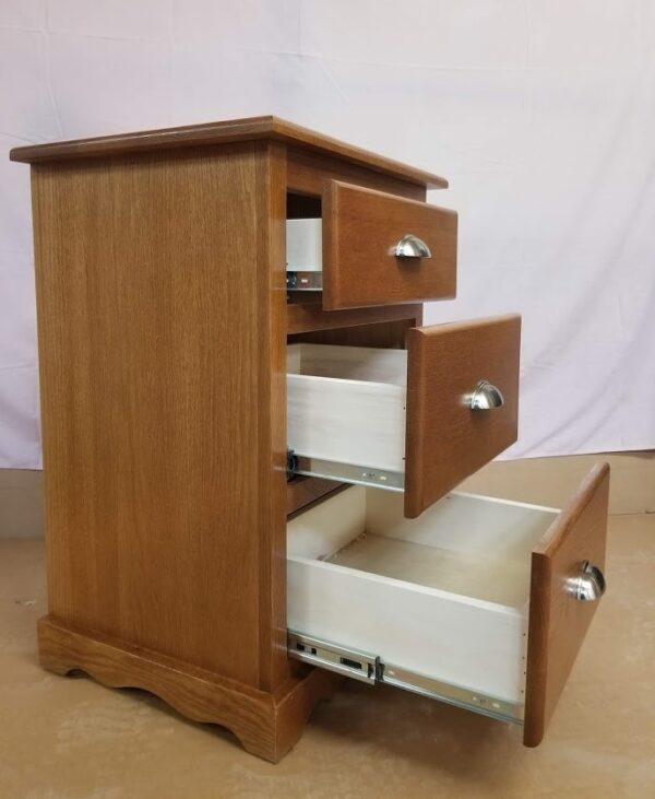 Colonial 3 Drawer Nightstand - Image 2